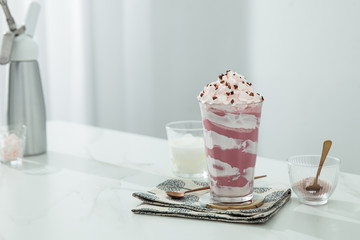 Mount Fuji snow top milk tea