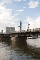 Naklejka premium Cairo tower and the Bridge