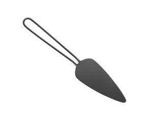 Spatula for cake on white background