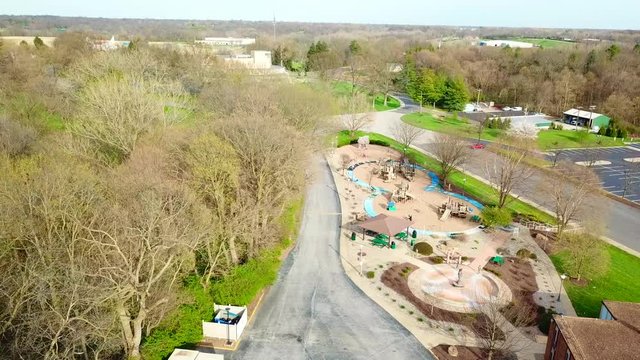 Backwards view of the playground