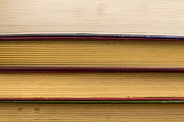 Stack of the old books for background