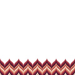 Colourful Zigzag Seamless Horizontal Border