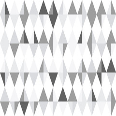 Fototapeta premium White triangle tiles seamless pattern, vector background.