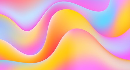 Liquid color. Bright wavy background 