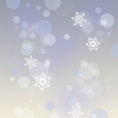 Christmas background with snowflakes