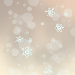 Christmas background with snowflakes