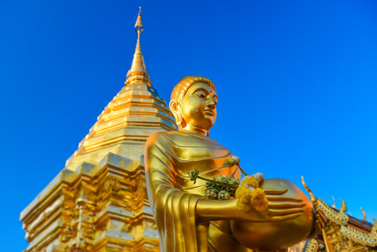 Buddha statue at  Chiangmai Thailand.