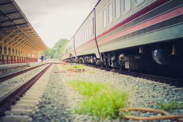 Obraz premium train in the station