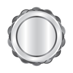 Vector illustration of emblem and badge symbol. Set of emblem and sticker stock symbol for web.