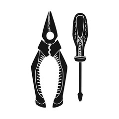 Vector illustration of electricity and electric sign. Collection of electricity and energy stock vector illustration.