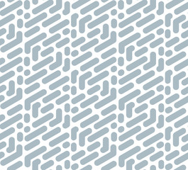 Abstract geometric pattern with stripes, lines. Seamless vector background. White and blue ornament. Simple lattice graphic design