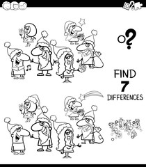 find differences Christmas color book