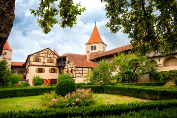 Harburg - Part of the interior of the Harburg Castle in Bavaria, It is a part of the scenic route...