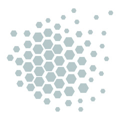 Design business Empty copy space text for Ad website promotion isolated Banner template. Geometric Shape Hexagon Honeycomb in Seamless Repeat Pattern Vector