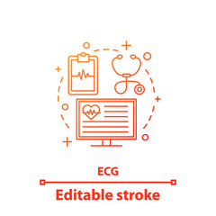 ECG concept icon