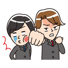 Abuse of authority　Upper body