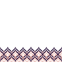 Linear Strokes Underlaid Seamless Horizontal Border