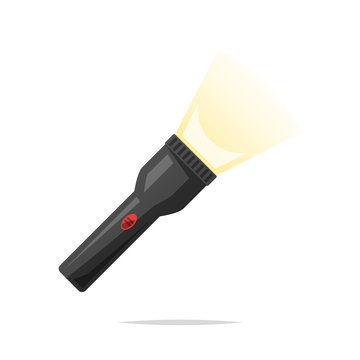 Flashlight Vector With Light