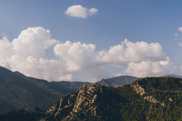 Tahtali near the Mediterranean Sea in Taurus Mountains, Turkey