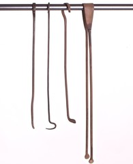 set vintage di attrezzi per governare il fuoco