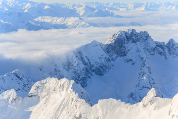 Fototapeta premium Ski area Zugspitze