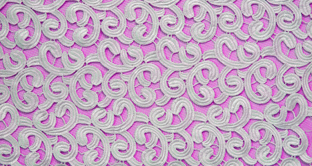 Lace on a colored background