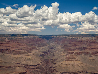 Fototapeta na wymiar Grand Canyon National Park, South Rim, Arizona / Nevada, USA : [ Canyon panoramic views, Colorado river ]