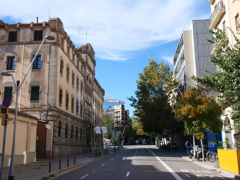 Street in Barcelona. Catalonia. Spain