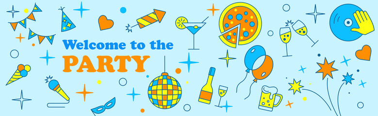 Banner or Template design for Musical Party celebration.