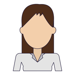 Young woman avatar profile