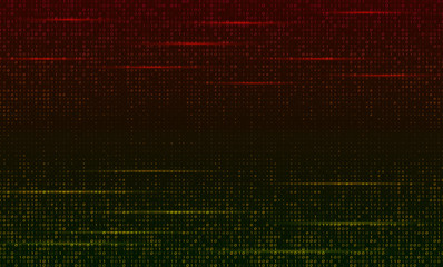 A stream of binary matrix code on the screen. numbers of the computer matrix. The concept of coding, hacker or mining of crypto-currency bitcoin. Vector illustration.