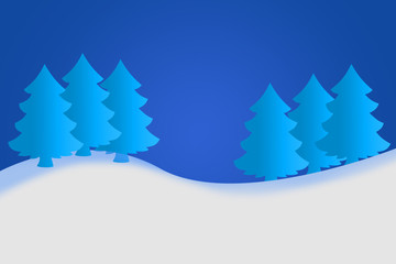 Obraz premium Paisaje de montaña nevado. 