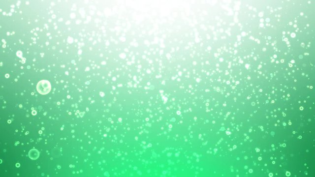particles movement like underwater green background HD 1920 x 1080