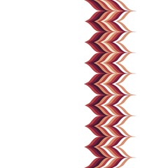 Linear Strokes Zigzag Seamless Vertical Border