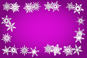 christmas background with snowflakes