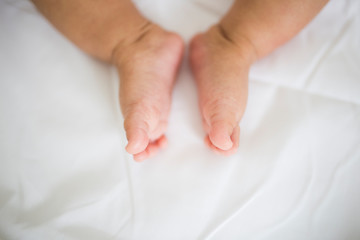 Fototapeta premium baby feet alone