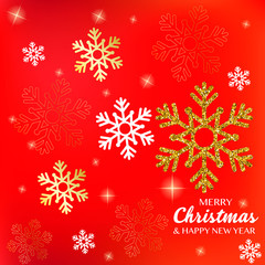 Christmas background with snowflakes. Xmas vector, illustration