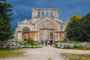 Fototapeta na wymiar Church of Saint Simeon Stylites near Aleppo - Syria