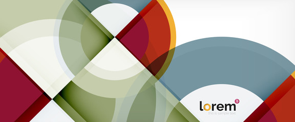 Obraz premium Multicolored round shapes abstract background