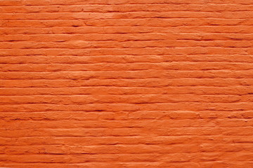 brick wall painted orange texture