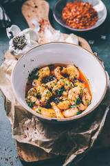 Garnelen in Chili Tapas mit Kräutern