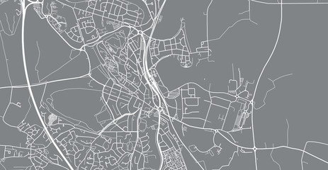 Urban vector city map of Stirling, Scotland