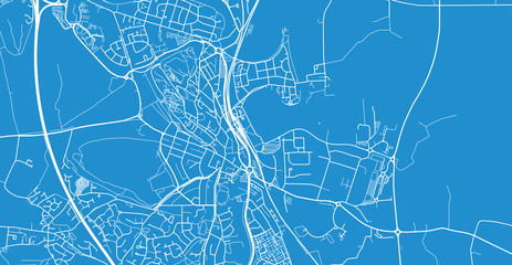 Urban vector city map of Stirling, Scotland