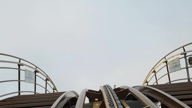Going up in a rollercoaster