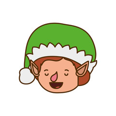 elf head with hat avatar character