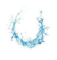 Naklejka premium water Splash On white Background