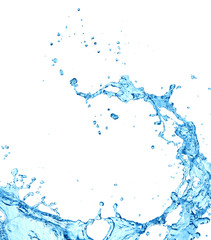 water splash isolated on white background