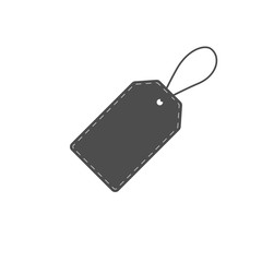 Fototapeta premium Vector price tag icon. Price tag shape. Promoaction label. Sale banner. Blank tag. Design element logo mobile app interface card or website