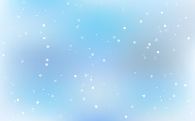 Winter festive blurred background with gradients with snowflakes. Christmas design background. vector illustration