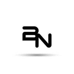 BN Letter logo template. Initial letter logo template